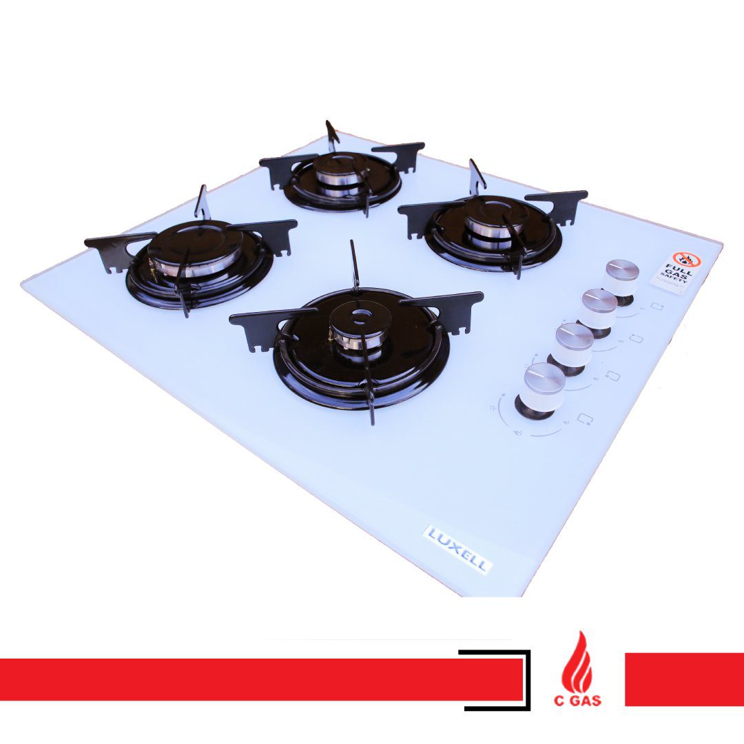 4 Burner Glass Cooktop with Electric Ignition - Image 2